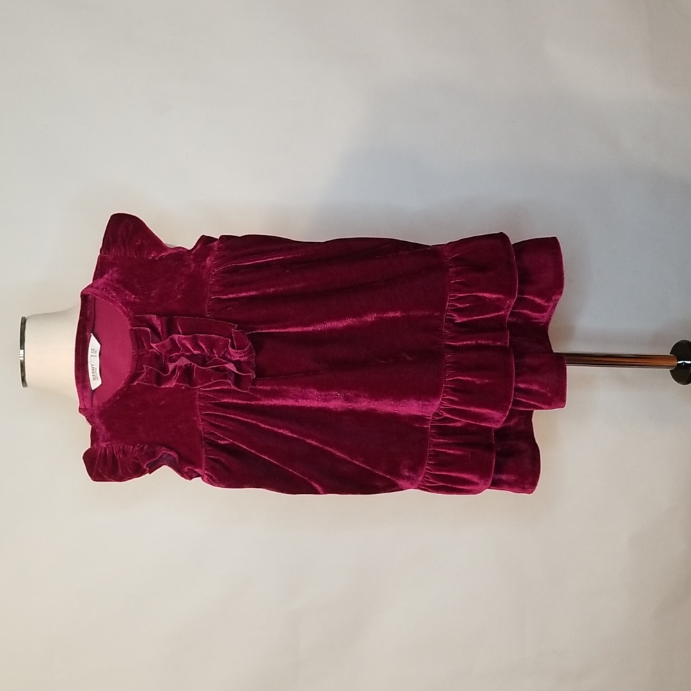 Old Navy Burgundy Velour Dress